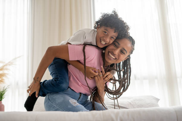 istock Happy mother and son on mother's day 1395411631