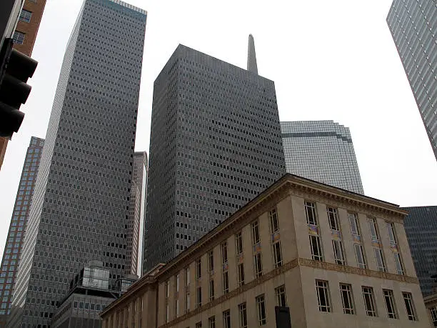 Short & tall corporate buildings.
