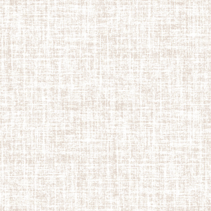 Seamless detailed woven linen texture background. Grey beige white flax fiber natural pattern. Organic fiber close up weave fabric surface material. Rustic home decor fabric effect style.