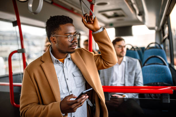 istock Morning travel by bus 1395415656