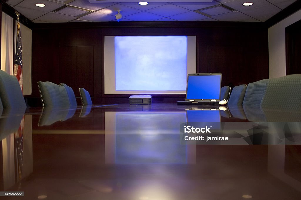 Sala de conferencias de la presentación - Foto de stock de Videoconferencia libre de derechos