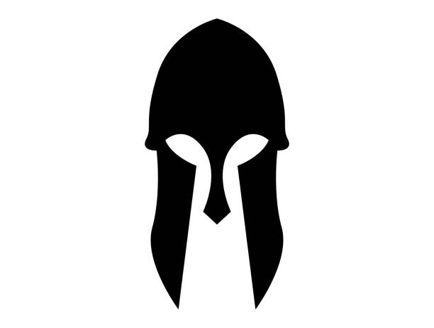 gladiator roman mask symbol logo vector gladiator roman mask symbol logo vector spartans vectors stock illustrations