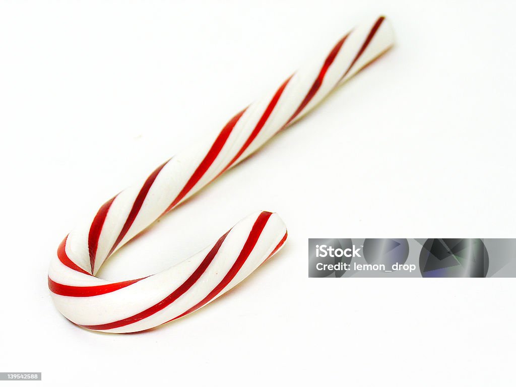 candy cane peppermint candy cane on white background                         Candy Stock Photo