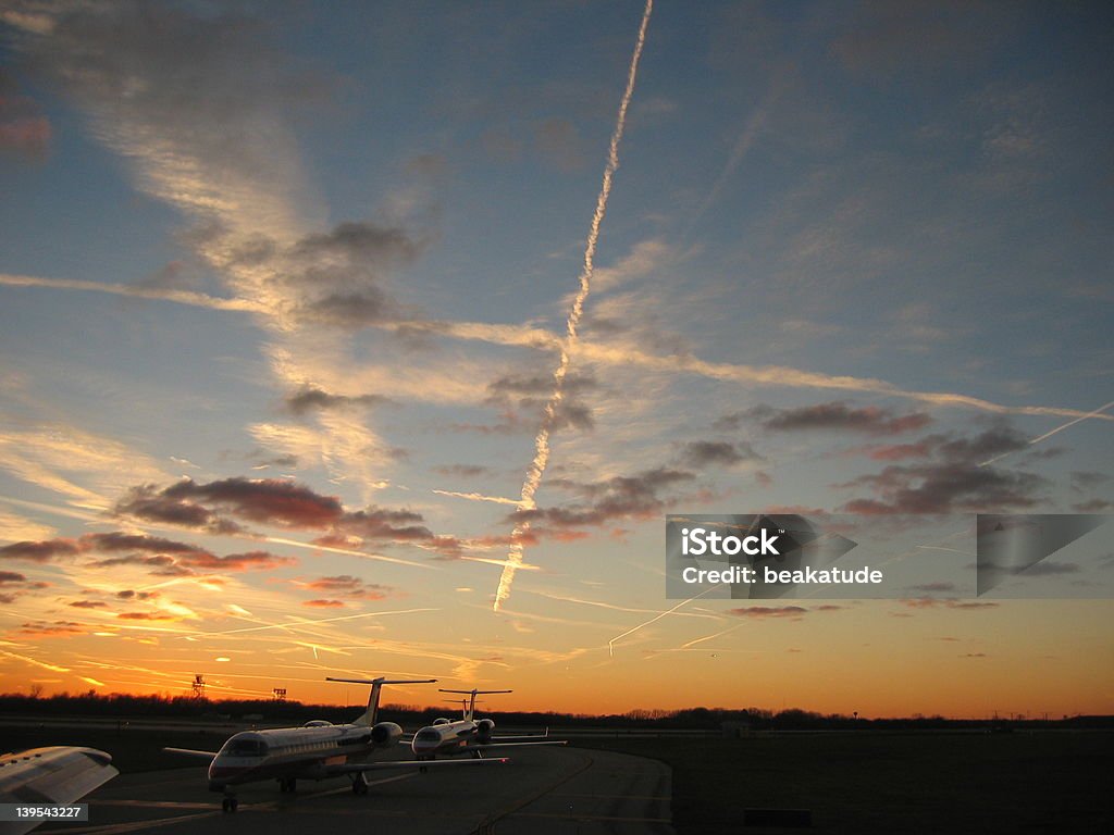 Aeroporto Sky - Foto de stock de Aeroporto royalty-free