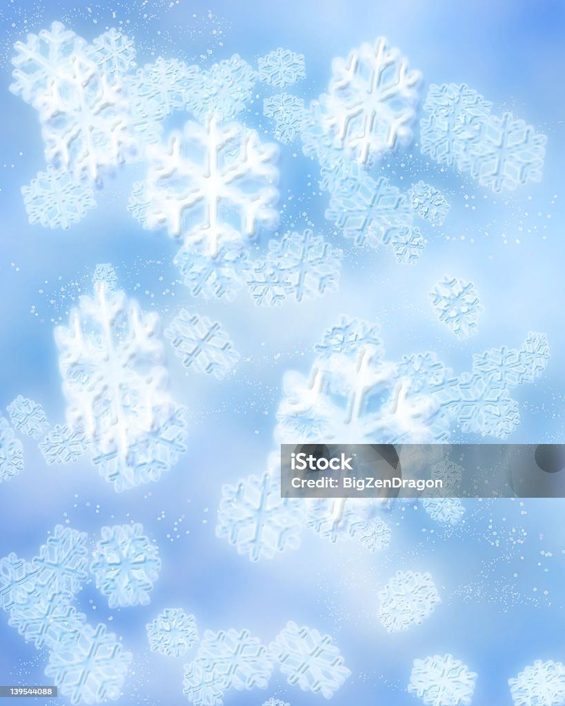 Digital fiocchi di neve - Foto stock royalty-free di A mezz'aria