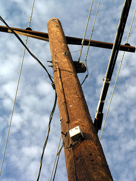 Poste telegráfico - foto de stock