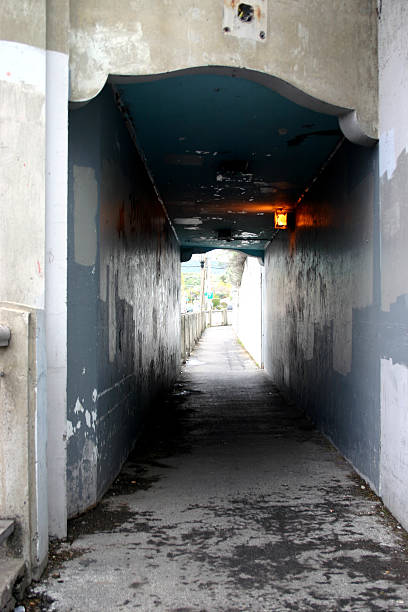 Sidewalk Tunnel stock photo