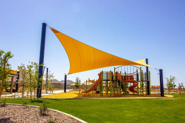 istock Covered Jungle Gym Playground Equipment 1395445446