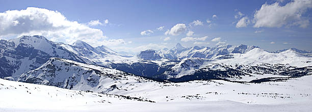 Snowy Mountain Panoramic II stock photo