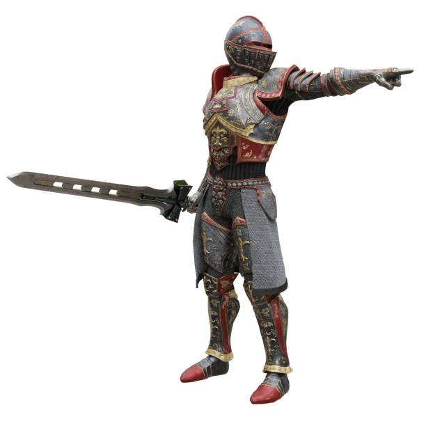 istock Medieval knight in armor isolated white background 3d illustration 1395448696