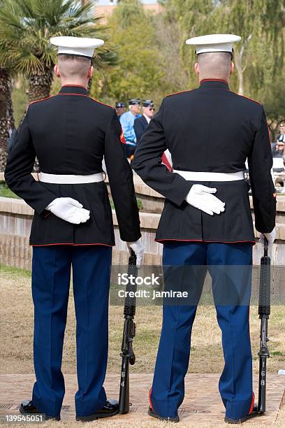 Marines Stock Photo - Download Image Now - Armed Forces, Ceremony, Gun