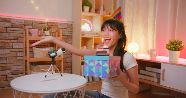 istock joyful girl is celebrating birthday 1395450547