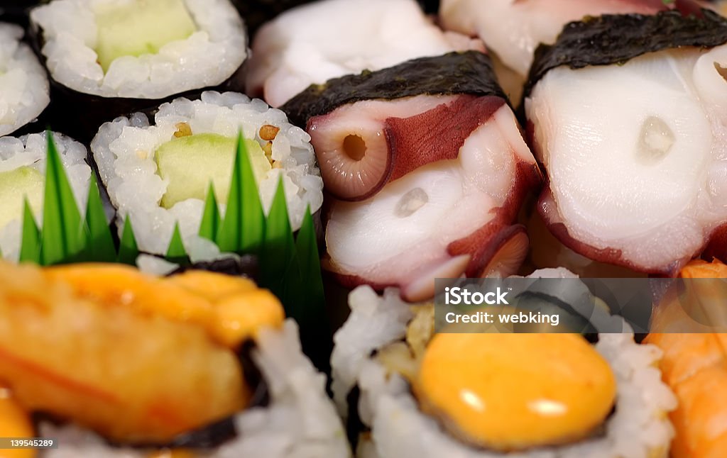 Bandeja de Sushi - Royalty-free Arroz - Alimento Básico Foto de stock