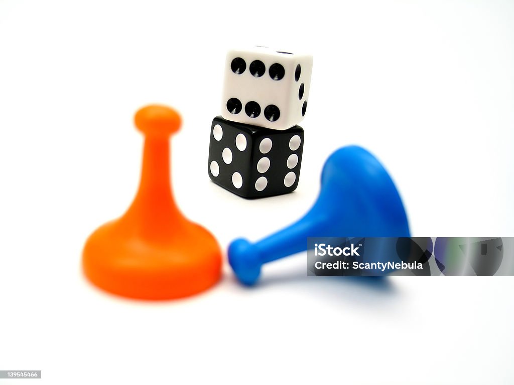 Game Pieces 2 Game playing pieces from a board game set. Arts Culture and Entertainment Stock Photo