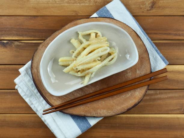istock Korean side dishes bellflower root, dorajimuchim 1395456892