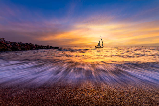 istock Sunset Sailboat Ocean Landscape 1395459990