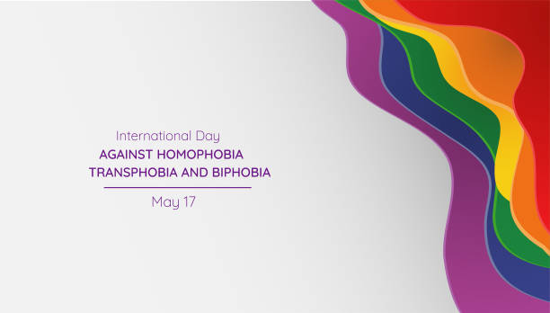 The International Day Against Homophobia, Transphobia and Biphobia background vector art illustration