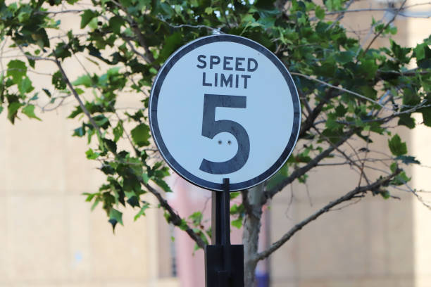 istock Speed Limit Sign, 5 Miles per Hour 1395461159