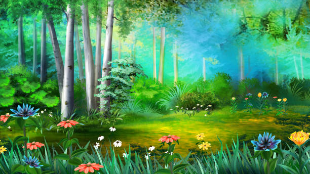 istock Colorful wild flowers in the forest 02 1395462074