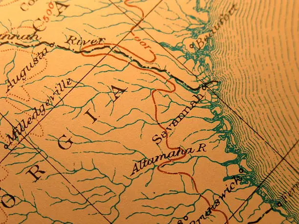 Photo of Antique map, Georgia Coast