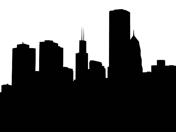 Chicago Skyline Stock Photo - Download Image Now - Urban Skyline, In  Silhouette, Chicago - Illinois - iStock