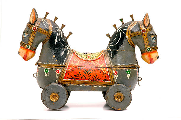 istock Two headed horse toy 2 139546378