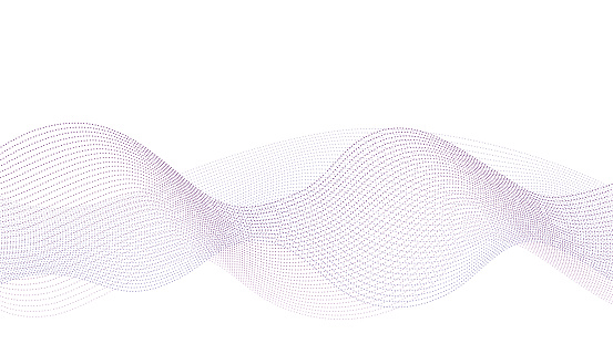 Red-purple dashed curve, vector illustration on white background.