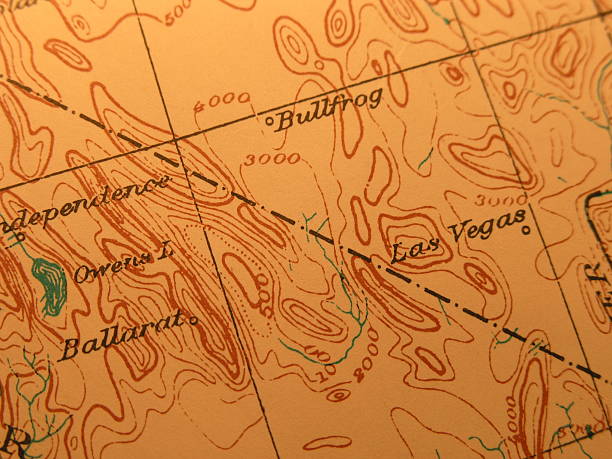 istock Antique map, Las Vegas and Death Valley area 139546407