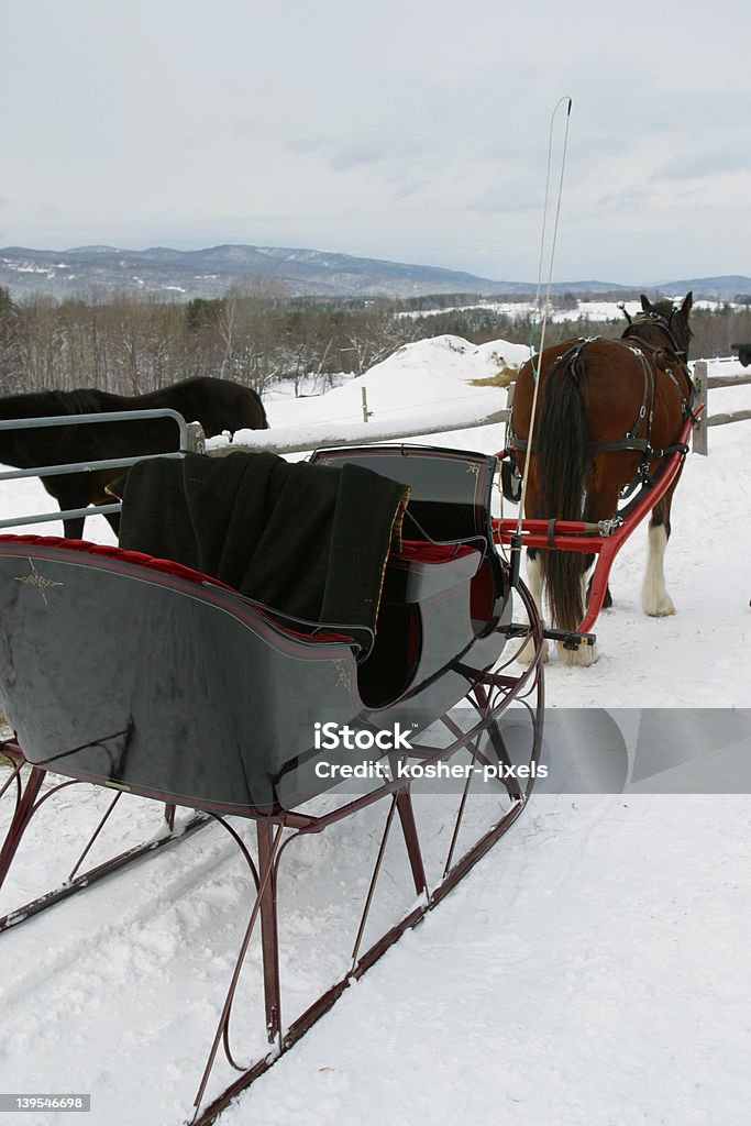 Vermont traîneau 1 - Photo de Animaux au travail libre de droits