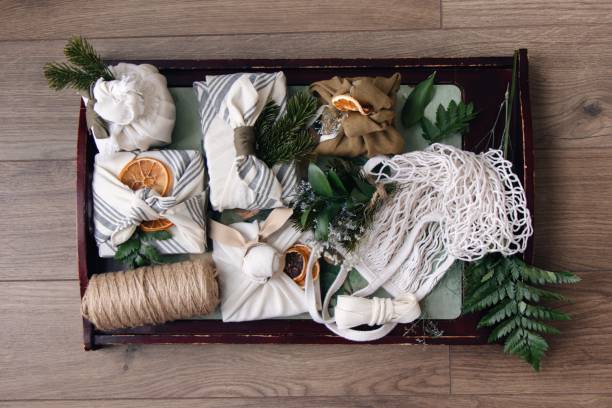 istock Furoshiki Gifts 1395468587