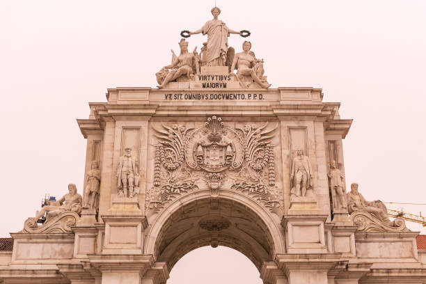 Arc de Triomphe on Rua Augusta in Lisbon, Portugal