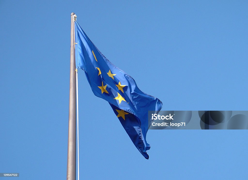 Drapeau l'europe - Photo de 1 euro libre de droits