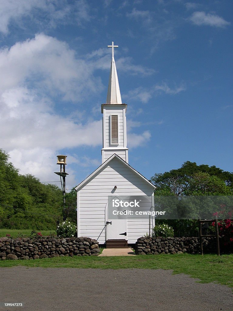 Kirche auf der Insel Molokai erbaut von Vater Damien - Lizenzfrei Insel Molokai Stock-Foto