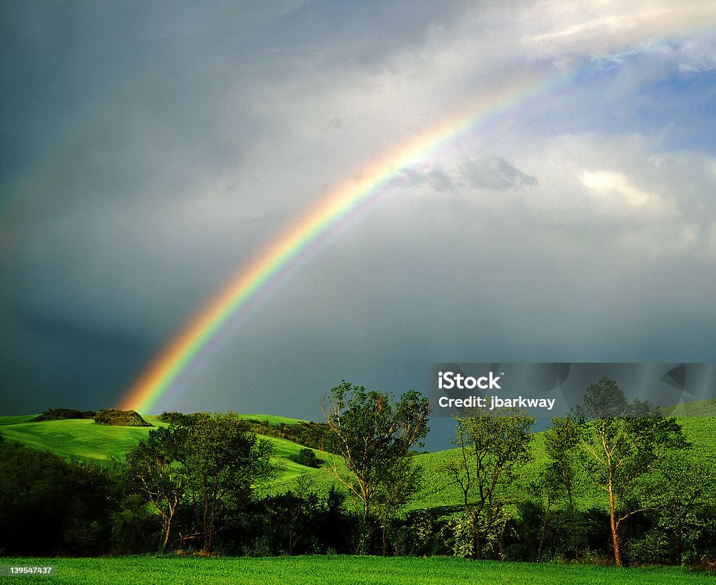 Fin de l'arc-en-ciel - Photo de Arbre libre de droits