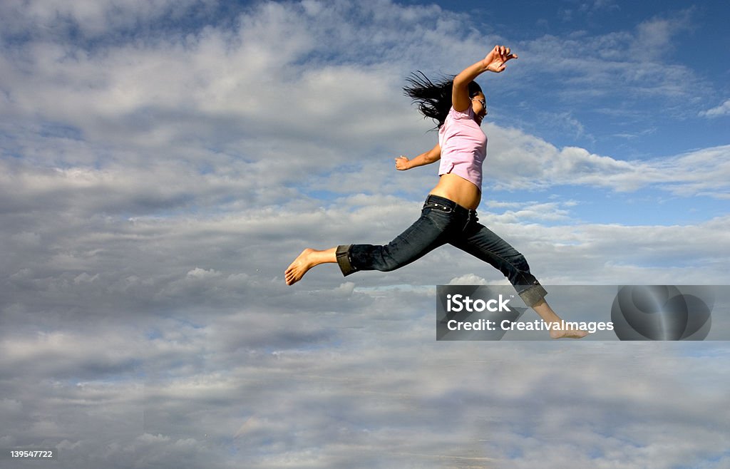 Ela está voando! - Foto de stock de 20 Anos royalty-free