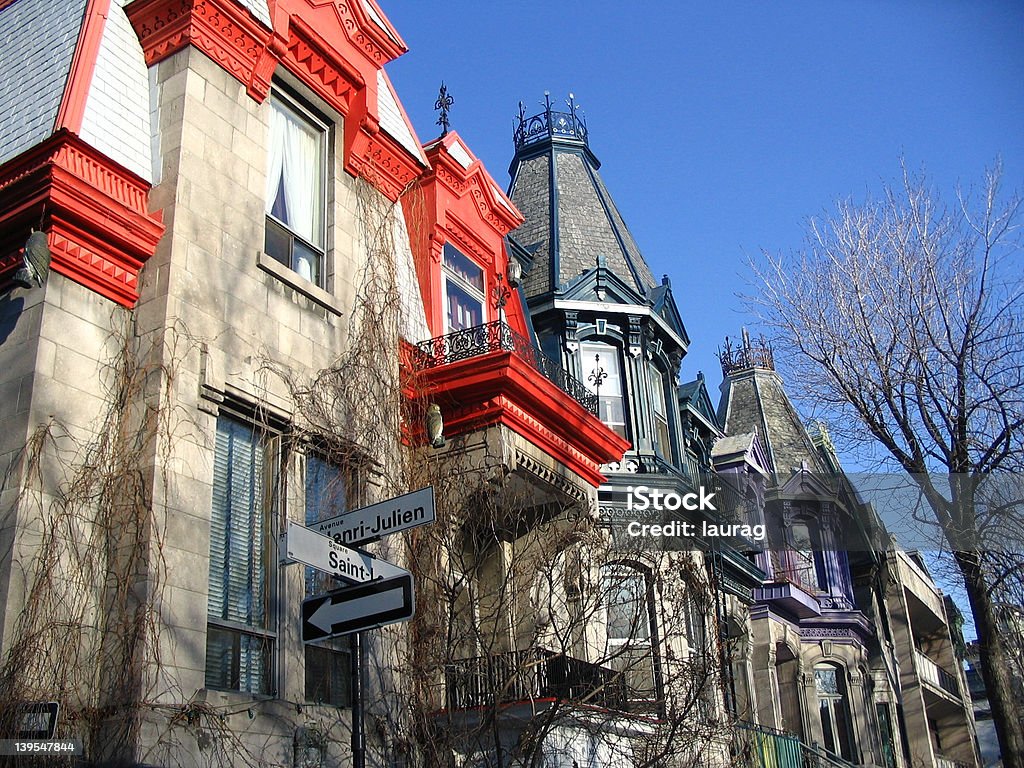 Carré Saint-Louis bâtiments à Montréal - Photo de Montréal libre de droits
