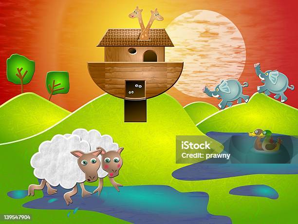 Noahs Ark Vecteurs libres de droits et plus d'images vectorielles de Arche de Noé - Arche de Noé, Art, Art et Artisanat
