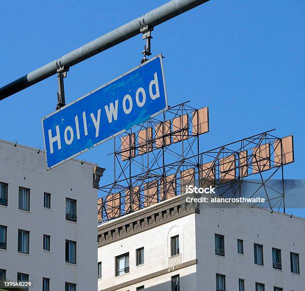 Hollywood Blvd Sign Stock Photo - Download Image Now - Hollywood Sign, California, City Of Los Angeles