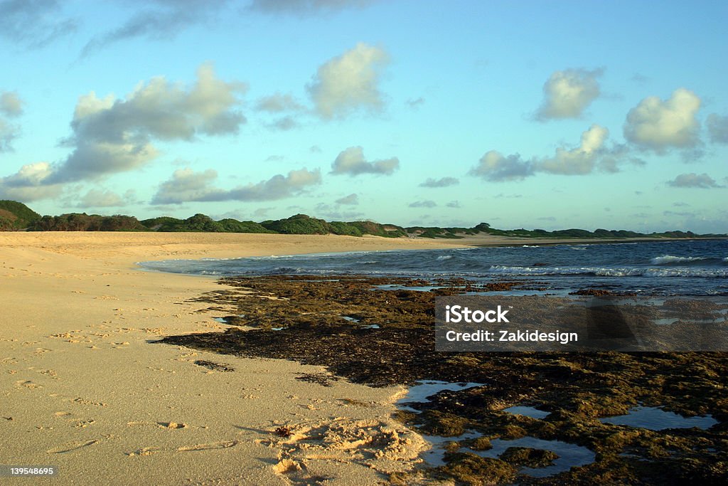 Kahuku campo de golfe Praia, Oahu, Havaí - Foto de stock de Kahuku royalty-free