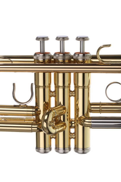 트럼펫의 피스톤 - jazz music trumpet valve 뉴스 사진 이미지