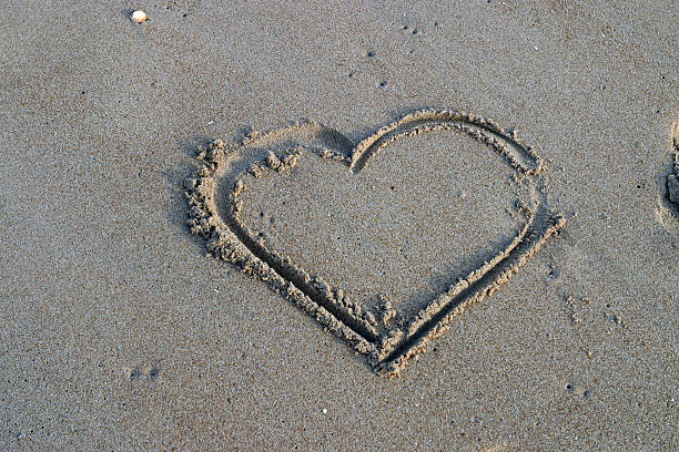istock Heart in the sand 139548763