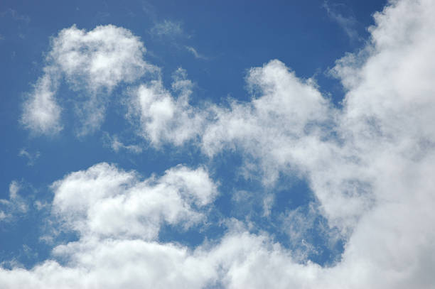 bright blue neuseeland sky (horrizontal - horrizontal stock-fotos und bilder