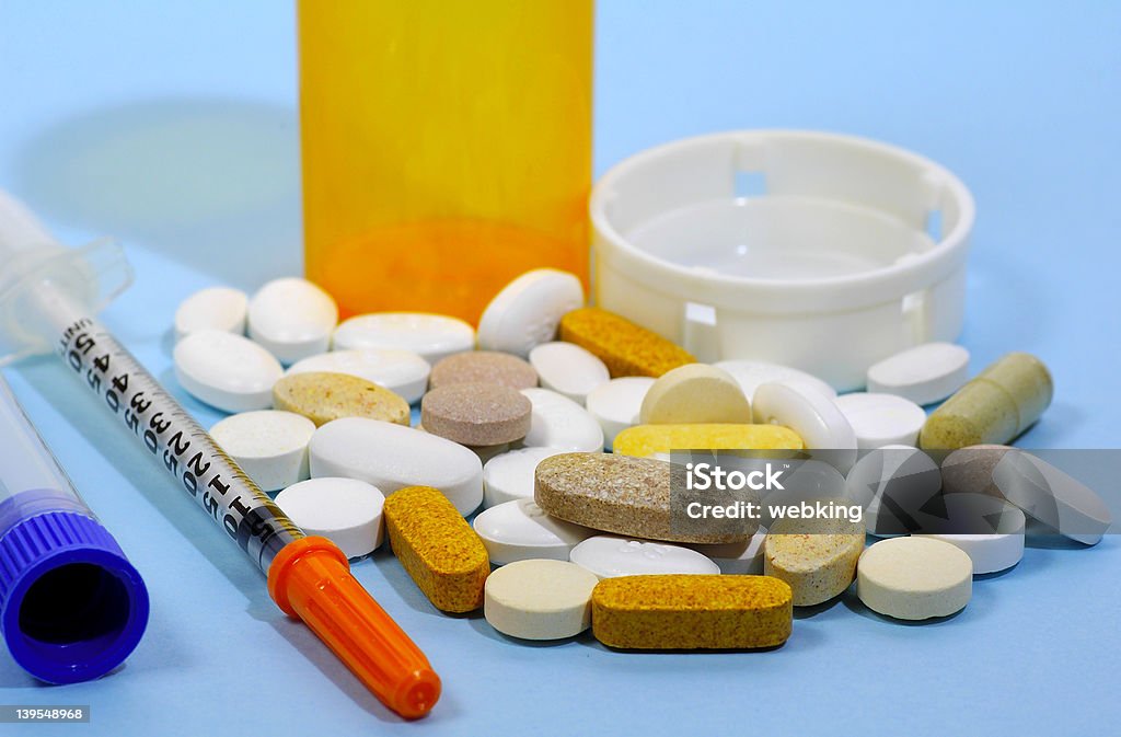 Pharmaceutical Photo of Various Pharmaceuticals Acetylsalicylic Acid Stock Photo