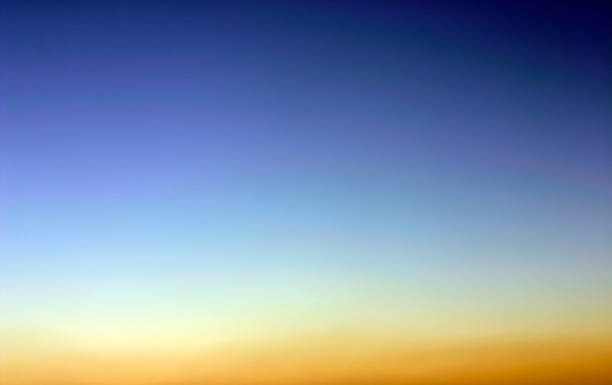istock Orange, yellow, and blue image of an evening sky 139549060