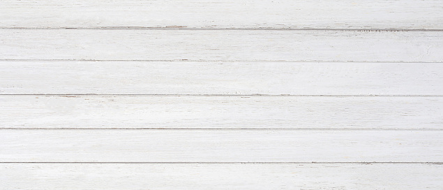 White wood texture background, wide wooden plank panel pattern.space for design.