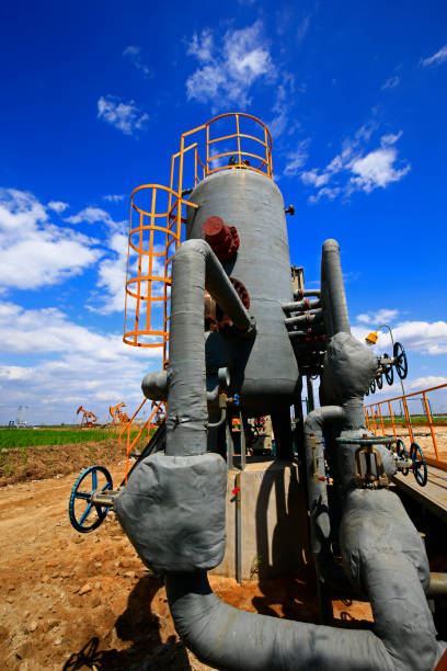 istock Pipeline valves and industrial equipment 1395493569