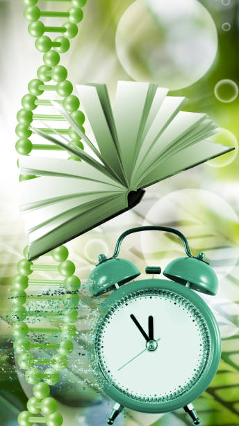 istock image of an alarm clock from which particles come off forming a stream 1395493811
