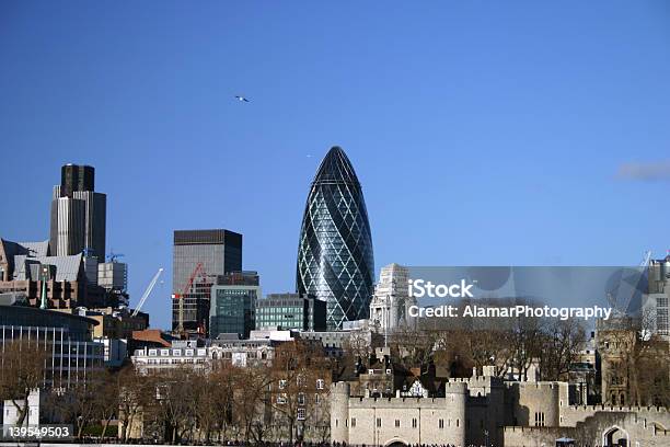 Alt Und Neu Stockfoto und mehr Bilder von London - England - London - England, Wolkenkratzer Swiss-Re-Tower, Niemand