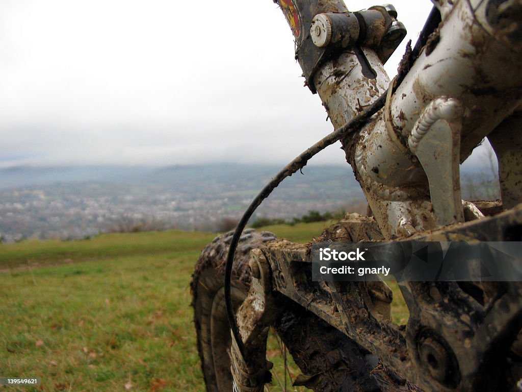 산악 자전거 현수 - 로열티 프리 교통 수단 좌석 스톡 사진