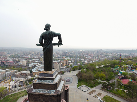 Mother Armenia statue in Victory Park, Yerevan, Armenia